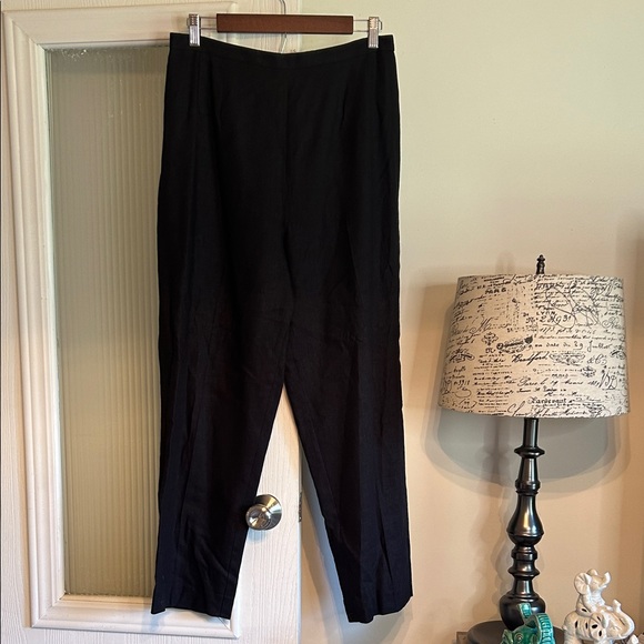 #C212 Linen Rayon Cropped Pants (12) - Picture 1 of 9